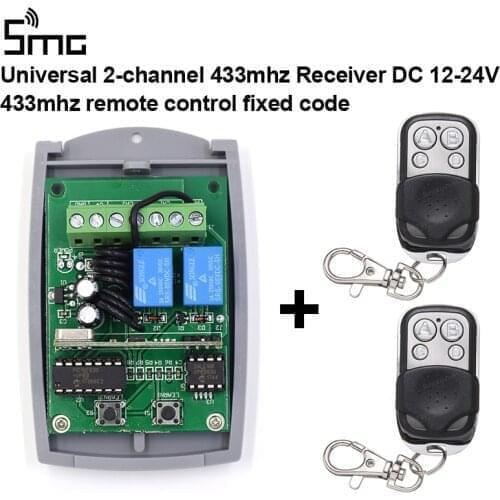 DEA DITEC ECOSTAR NOVA DOORHAN MOTORLINE Rolling Code Receiver 433.92MHz For Garage & 2pcs 433mhz 1527 Learning Code Transmitter