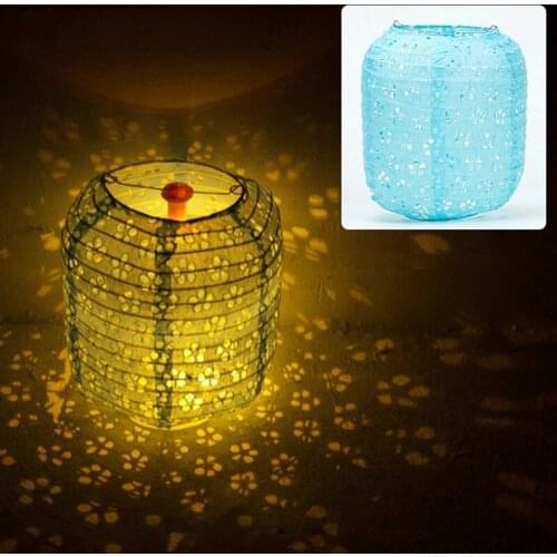 Chinese Mid-Autumn Festival Projection Lantern Colorful Lantern Cherry Blossom Light Surface Creative Family Ornaments Kids Toys