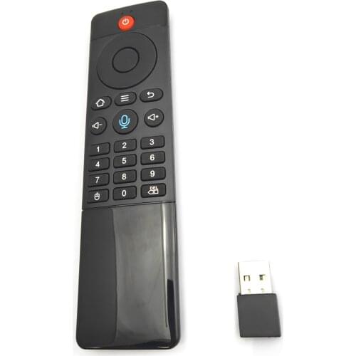 TZ06 2.4G Wireless Remote Control USB Wireless Receiver Support Voice Input Mouse Function Replacement for Android TVBox Mini PC