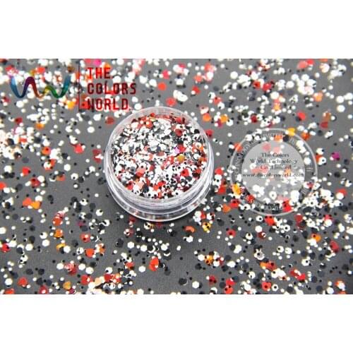 RM-344 Mix Colors and shapes Glitter for nail art makeup and DIY decoration