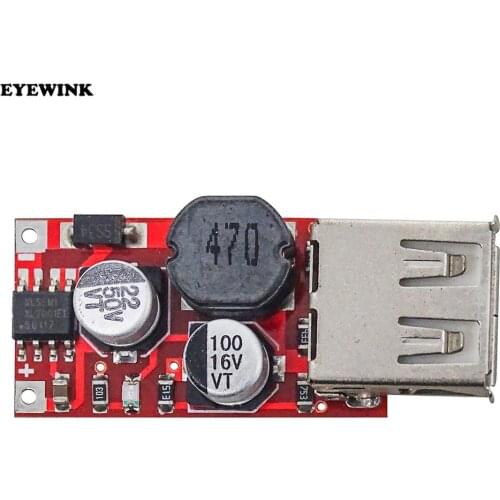 Fine 6-24V 12V/24V to 5V 3A CAR USB Charger Module DC Buck step down Converter 12v 5v power supply module