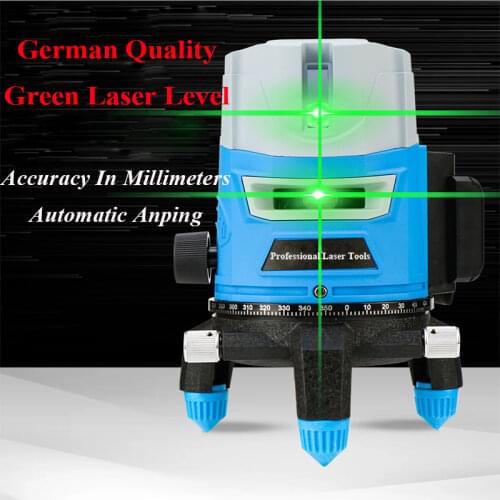High Quality 2/3/5 Lines Optical Laser Measuring Tool Self Leveling Laser Level 360 With Reciever Wall Laser Horizontal Guide