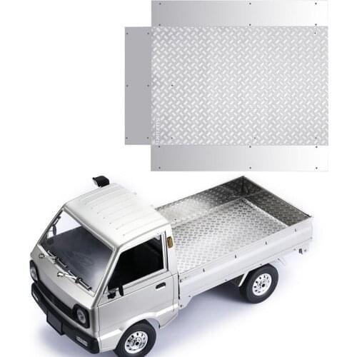 Wpl-D12 1/10 Suzuki Carry Rc Minivan Truck Rear Compartment Decoration Plate/metal Sticker/metal Anti-skid Plate