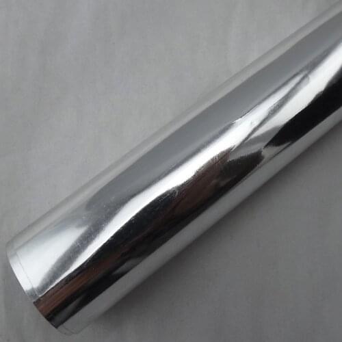 Factory Price (1.52x30M)60''X1181'' chrome car body sticker film Guaranteed 100% silver