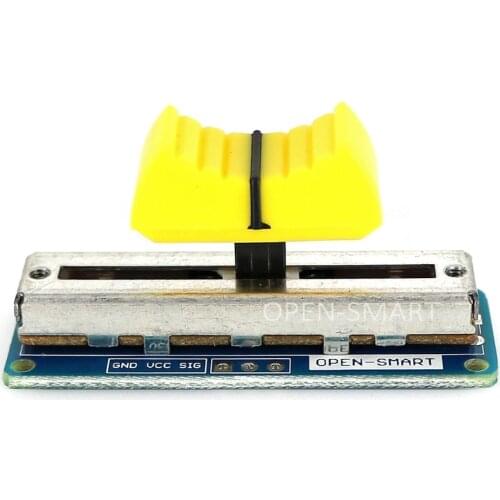 Yellow Slide Potentiometer Sensor Module Breakout Board Great for Amplifier DIY Light and Volume Control Compatible for Arduino