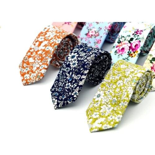 120pcs/lot New fashion cotton Mens flower print neck tie/Paisley floral neck tie 45 color for choose