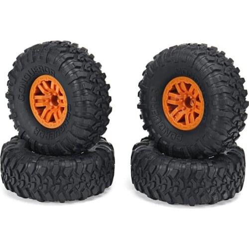 4Pcs RC Car Tires Wheels Rims for HB Toys ZP1001 1/10 RC Vehicles Spare Parts