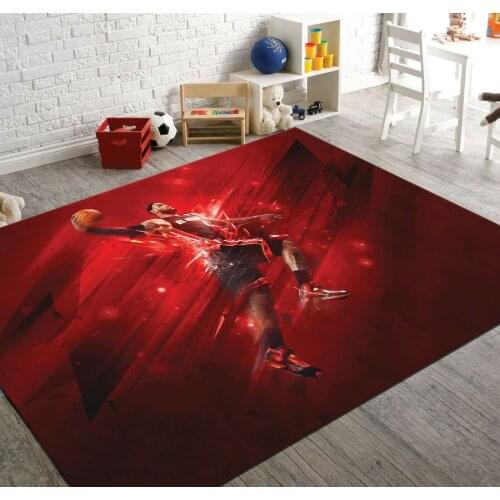 Basketball 2 Patterned Carpet ,Non Slip Floor Carpet,Teens Carpet,Turkish Rug