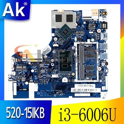 For Lenovo 520-15IKB 320-15IKB/ISK laptop motherboard NM-B242 motherboard CPU i3-6006U 4GB RAM GPU GT920M/ tested OK Mainboard