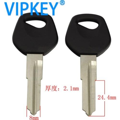 Double left and right groove motorcycle car blank key