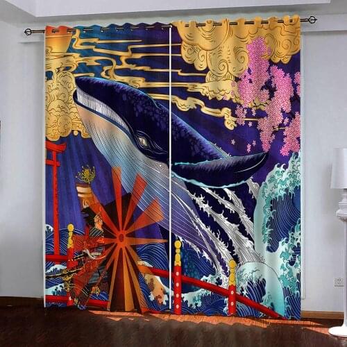 Exquisite cartoon Photo Fashion Custom size 3D Curtains animal living room kids room curtains Blackout curtain