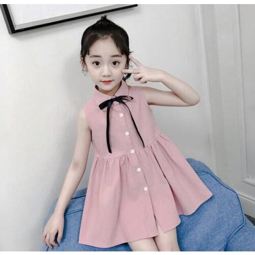 2019 Summer New fashion childrens clothes, girls lace short sleeve lace dress beautiful princess Ankle-Length dress 2-10Y