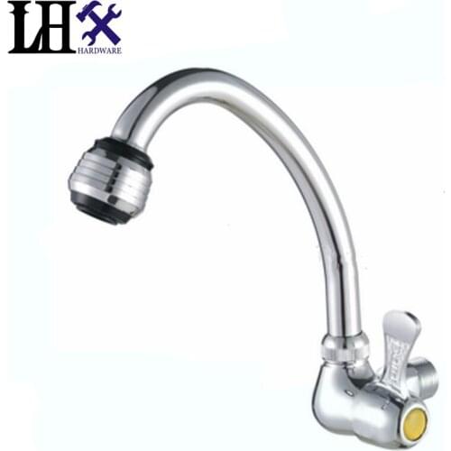 BXY107 Kitchen Pull Swivel Tap Faucet Brass Faucets All Around Rotate Swivel Water Outlet