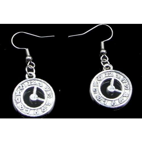 Fashion Handmade Simple Design 17mm Death Clock Drop Earrings For Women Gift Fashion Jewelry Cute Small Object