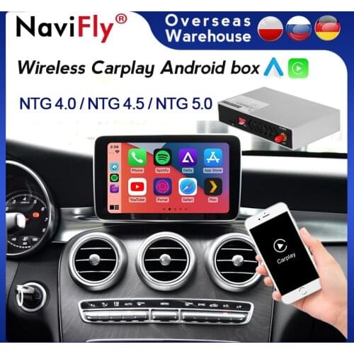 Navifly Android Auto Wireless CarPlay Decoding Box For Mercedes Benz E-Class W212 E Coupe C207 2012-2015 Mirror Link ISO AirPlay
