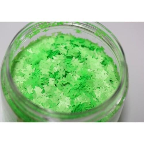 3MM size Neon Green Butterfly shapes Glitter for Nail Tips Decoratio 3D Tips DIY Phone Decorate Candle Making Material
