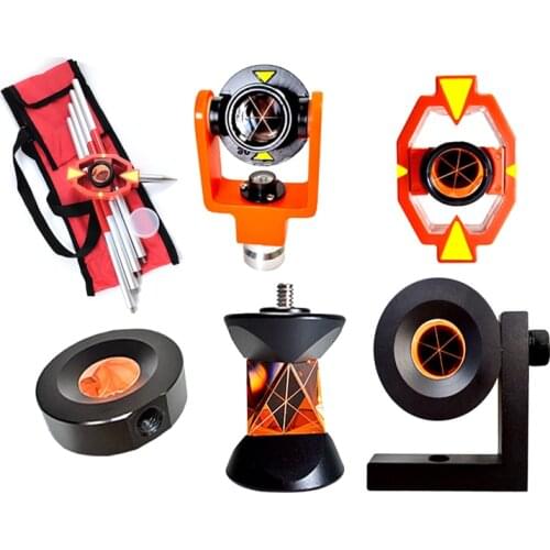 Brand new L bar prism for leica total stations mini prism with 4 poles 360 degree prism GRZ101 GMP101 surveying prisms 17.5mm-30