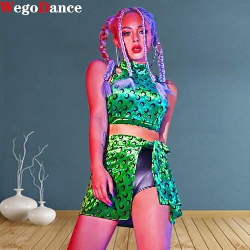 New Bar DS Performance Costume Sexy Nightclub Group Lead Dancer Jazz HipHop Suit