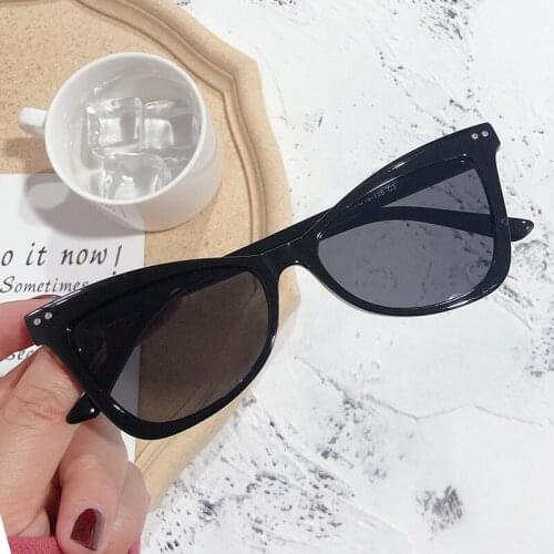 Trendy PC Frame Cat Eye Sunglasses Women Lunettes De Soleil Sun Glasses Female Shades Lady Anti-UV Gafas Eyewear