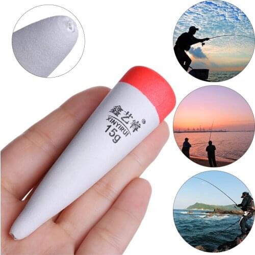 1Pcs 15g 20g 30g Eva Foam Fishing Float Buoyancy Plastic Portable EVA Inline Bobber Cat Fish Ball Boia Saltwater Fish Accessorie