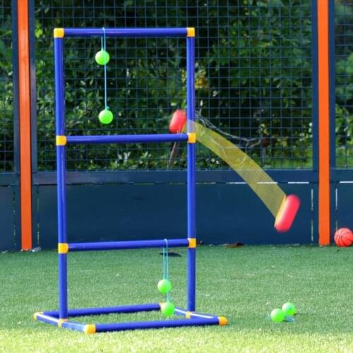 Durable Outdoor Play Camping Lawn Funny Balls Toy Backyard Non Toxic Portable Ladder Ball Set Adults Toss Game Kids Sport