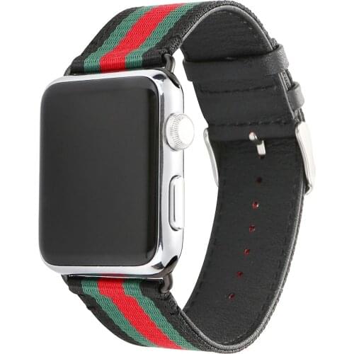 Strap For Apple Watch Band 40mm 44mm 38mm 42mm Classical Nylon Loop For Iwatch Series Se 6 5 4 3 2 1 40mm 44mm Cloth Watchband