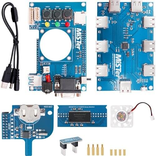 Manual Welding Mister USB Hub V2.1 Board For Mister FPGA 7 USB Ports IO Board For Terasic DE10-Nano Accessories