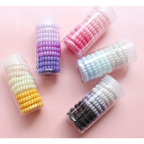 Spiral Hair Ties,Phone Cord Hair Ties, Elastics Hair Tie