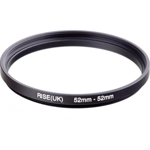 RISE(UK) 52mm-52mm 52-52 mm 52 to 52 Extend ring Ring Filter Adapter black