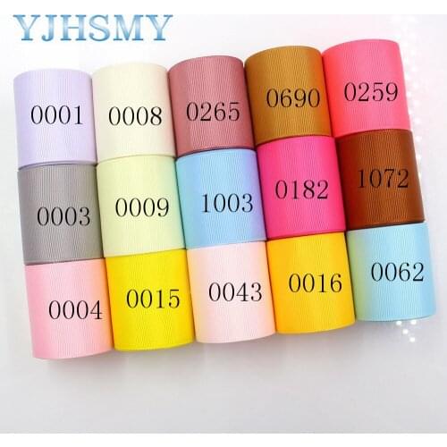 YJHSMY J-181018-1,50mm 10yards Solid Color Printed grosgrain Ribbons,DIY Handmade Hairbows Accessories Wedding Party Decoration