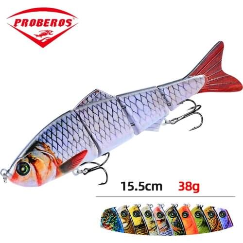 1PCS Ice Fishing lures Bass Multi-section Hard Lure155mm/38g Artificial Bait Minnow Hard Bait Wobbler Jig Fish Fishing tackle