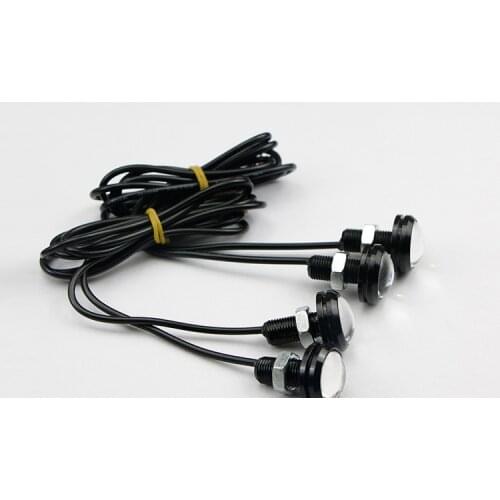 100pcs DC12V 18mm Eagle Eye DRL LED Light Car Light Source Daytime Running Light Work Light Waterproof Fog Parking Light Lamp