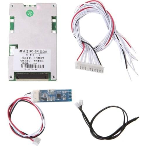 13S Lithium Battery Protective Board BMS 30A Polymer With Bluetooth Smart Intelligent UART Interface Flexible Static Electric Co
