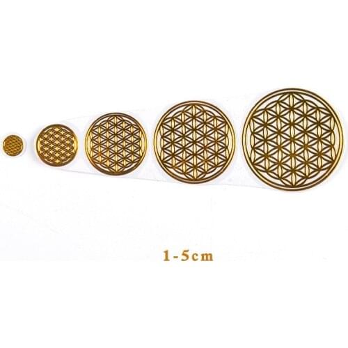 2021 Fashion Copper Energy Tower Stickers Diy Mirror Sticker Crystal Epoxy Pyramid Symbol Letter Sticker Mobile Phone Case Label