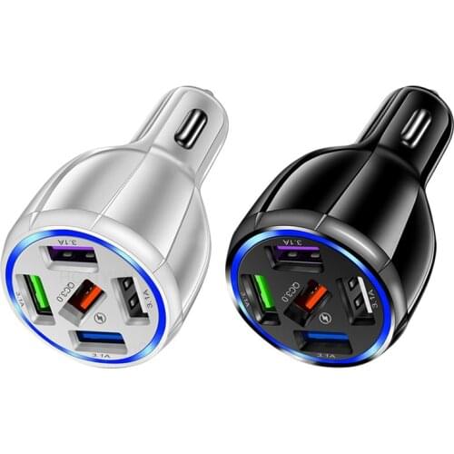 5 Ports USB Car Charger Quick Charge 3.0 Fast Car Lighter for Samsung Huawei Xiaomi iPhone Car Charger QC 3.1