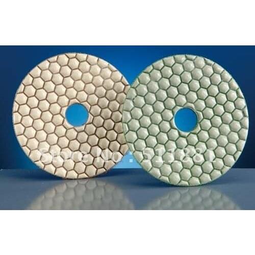 4'' DRY polishing pad FREE shipping | 100mm resin bond diamond Premium pads | DRY polishing concrete granite