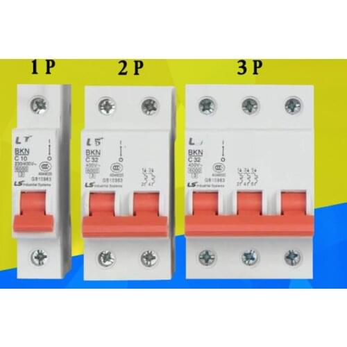 Free shipping for industrial appliances Electricity production miniature circuit breaker / MCB BKN-1P/2P/3P/4P C type D type