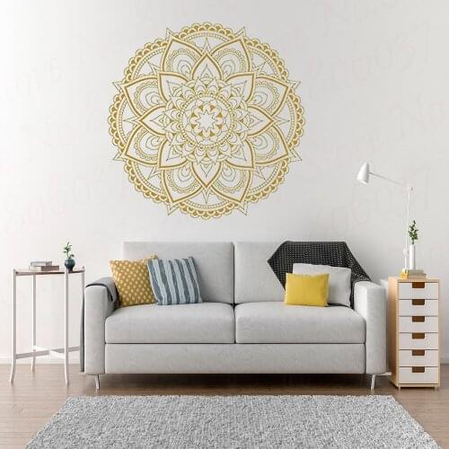 Mandala Flower Wall Decal Vinyl Sticker Boho Bedroom Decor Stickers Wall Art Decor Meditation Yoga For Living Room Mural WL1399