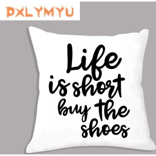 Arrow LOVE Quote Eyelash Nordic Prints Waist Cushion Sofa Home Decor Throw Pillow Decorative Velvet Cushion