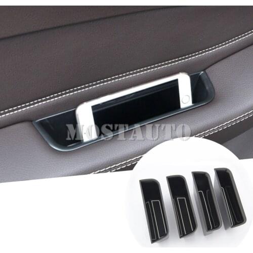 For Benz GLE W166 /Coupe C292 GLS Class X166 Inner Side Door Storage Box Holder 2015-2018 4pcs Car Accessories Interior Car Trim