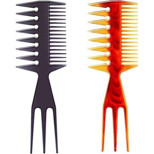 2Pcs/Set Double Sided Hairbrush Dye Detangling Tint Comb Stylist Tool