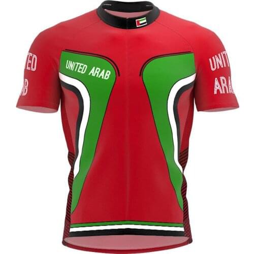 2021 united arab multiple choices Summer Cycling Jersey Team Men Bike Road Mountain Race Tops Riding Bicycle Wear Bike clothing