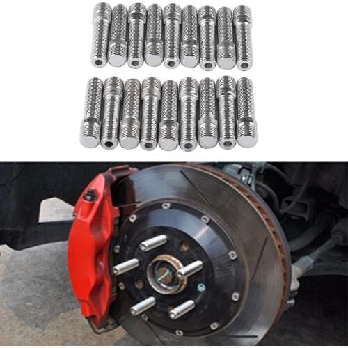 20Pcs M12-1.5 M14-1.5 Wheel Bolts Conversion Wheel Studs Screw Adapter Kit Modification Universal Wheel Hub for German Cars