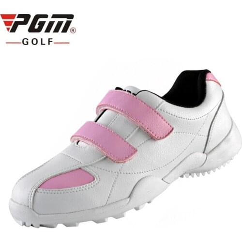 Girls Golf Shoes Anti-skid Breathable Mesh Outdoor Kids Sneakers Boys Lightweight Hook Loop Athletics Shoes AA20174