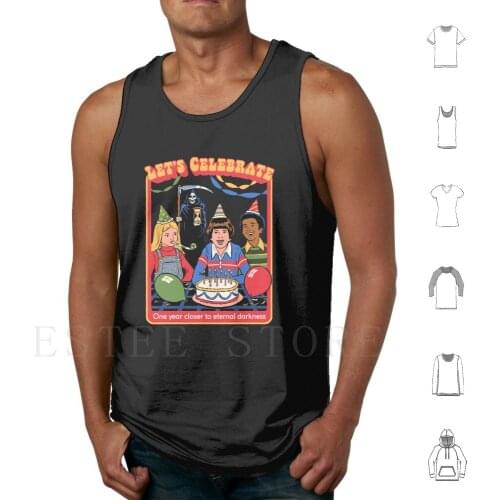 One Year Closer Tank Tops Vest Cotton Birthday Funny Nostalgia 80S 70S Retro Vintage Activities Kids Birthday Party Horror