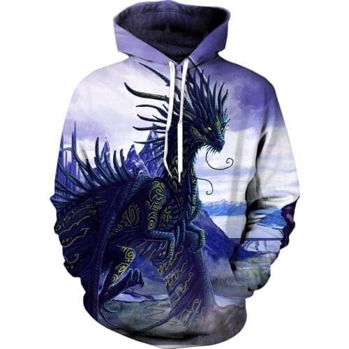 Fashion Mens Hoodie 2020 Spring and Autumn Mens Casual Hoodie 3D Anime Print Sweater Mens Sweatshirt Top