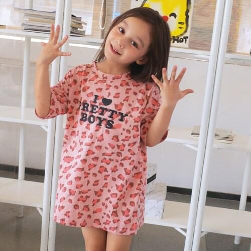 2021 Trendy Girls Dresses Korean Dress Childrens Clothing Kids Dresses for Girls Summer Dresses Ropa Bebe Vestidos De Verano