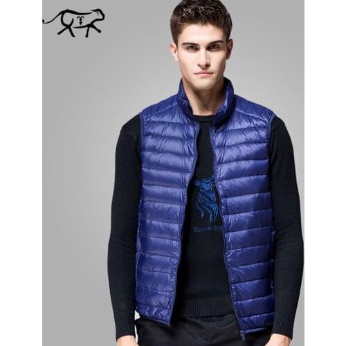 2018 New Arrival Brand Duck Down Vest Men Sleeveless Winter Jacket Male Ultralight White Slim Vest Mens Windproof Warm Waistcoat
