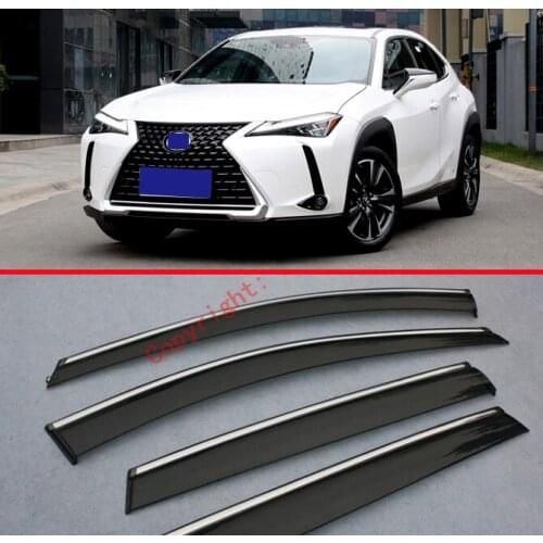 Plastic Exterior Visor Vent Shades Window Sun Rain Guard Deflector For Lexus UX UX200 250H 260H 2019 2020