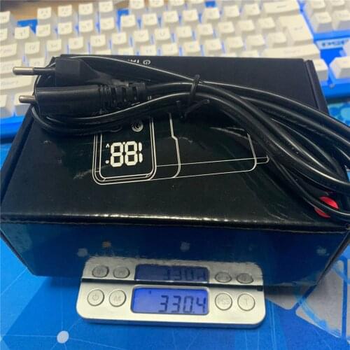 Anti-fatigue Mode LCD Display Rotary Pen Tattoo Machine Motor Power Supply with EU Plug Cable Tattoo Kits